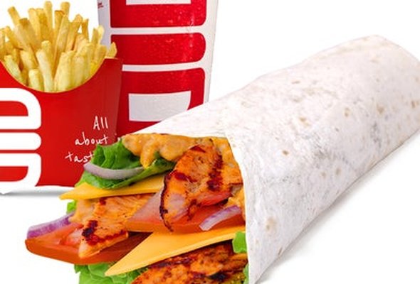 Piri Piri Chicken Wrap Meal