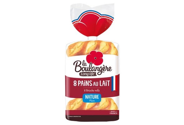 La Boulangère 8 Nature Plain Brioche Rolls 280g
