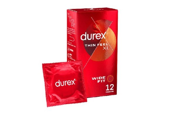 Durex Thin Feel XL Wide Fit Condoms - 12 Pack