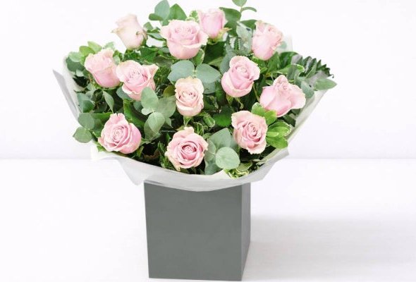 Pink Rose Hand-Tied Bouquet