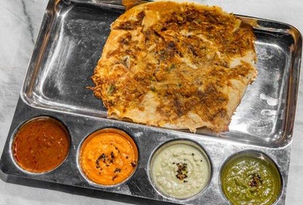Chennai Curry Dosa with Mutton