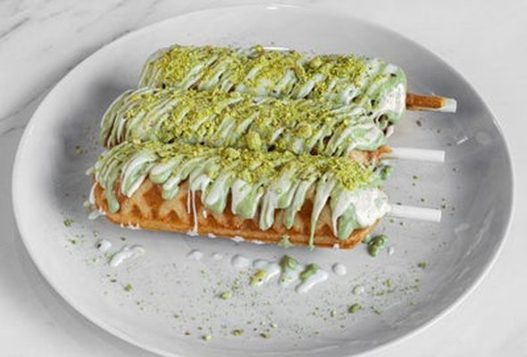 Pistachio Waffle Sticks