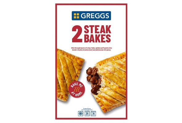Greggs 2 Steak Bakes 280g