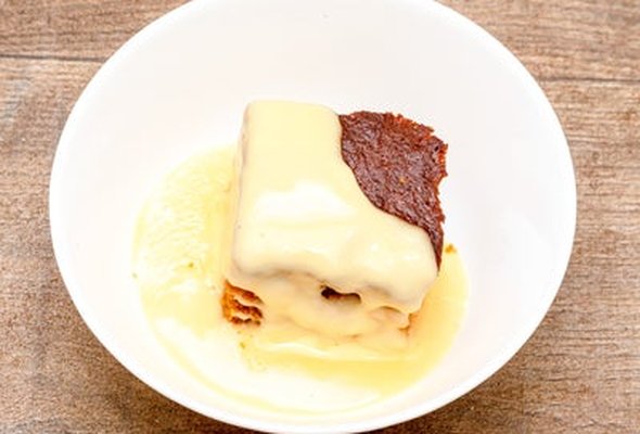 Homemade Sticky Toffee Pudding and Custard