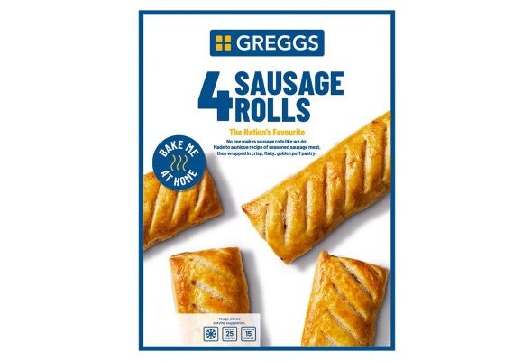 Greggs 4 Sausage Rolls 427g