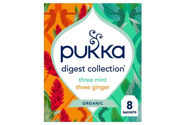 Pukka 8 Organic Three Mint Three Ginger Sachet 13.6g