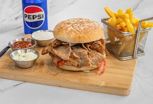 Lamb doner burger