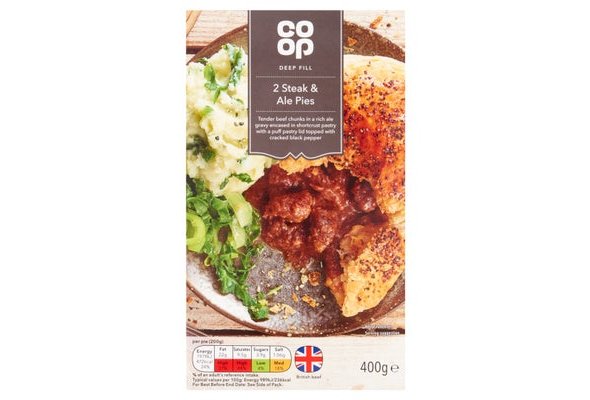 Co-op 2 Steak & Ale Pies 400g
