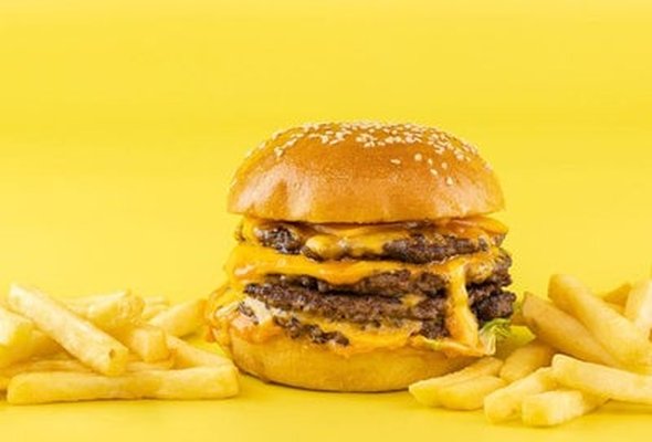 Quad Smash Burger + Fries