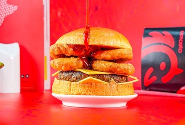 BBQ Loaded Burger.