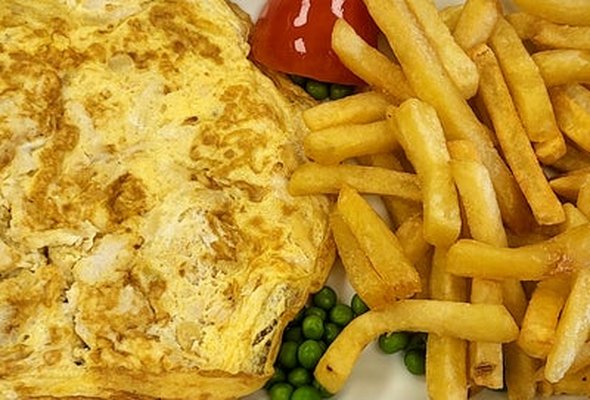 Omelette and Chips