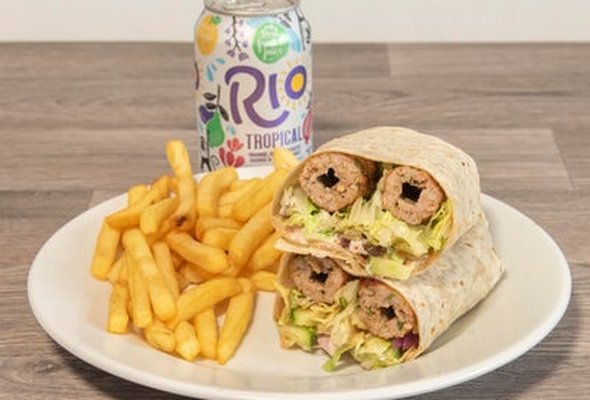 Grilled Seekh Kebab Wrap Meal