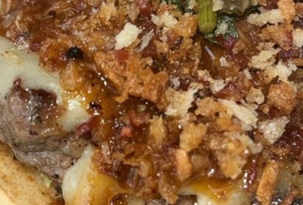 Pulled BBQ Pork Burger