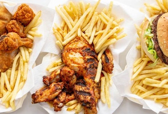 2 pcs Chicken, 3 Wings, Reg Fries