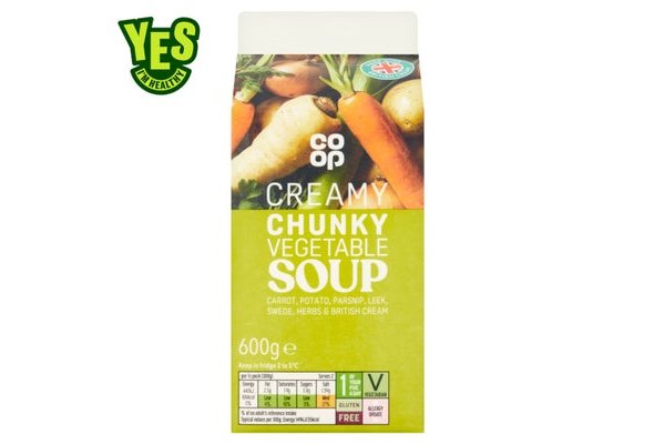 Co-op Chunky Vegetable Soup 600G