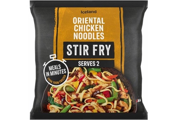 Iceland Oriental Chicken Noodles Stir Fry 750g