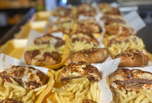 Lamb Pizza Burger