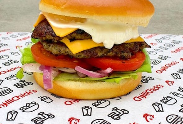 Double Lamb Stacker Burger