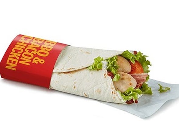 Grilled BBQ & Bacon Wrap