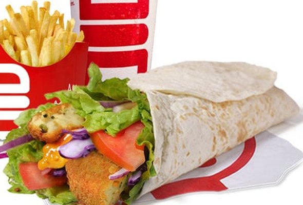 Veggie Wrap (with Algerian sauce) MEAL