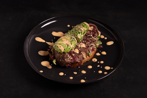 TOGARASHI STEAK OPEN SANDWHICH