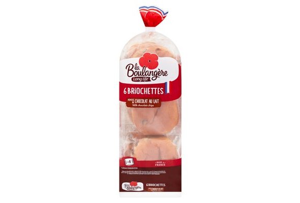 La Boulangère 6 Briochettes Milk Chocolate Chips 210g