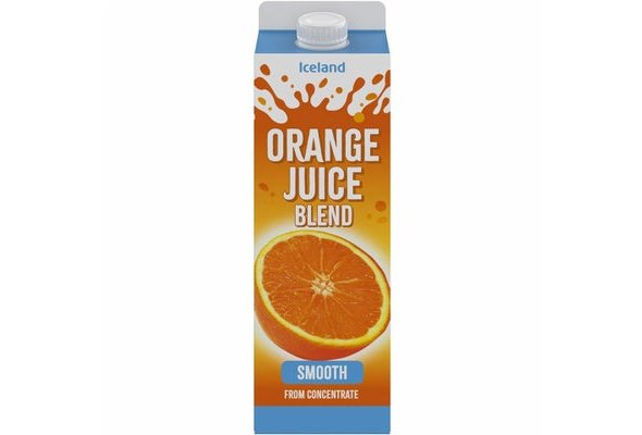 Iceland Pure Smooth Orange Juice from Concentrate 1litre