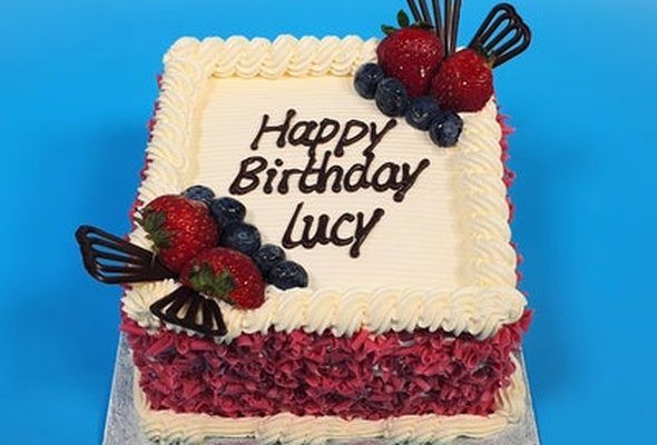 Square Mix Berries Cake No. 3