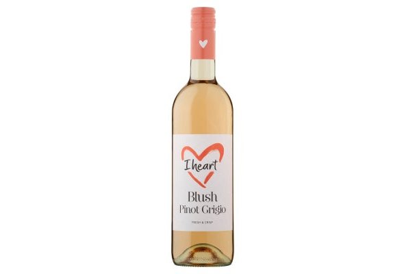I Heart Wines Blush Pinot Grigio 75cl ABV 10.5%