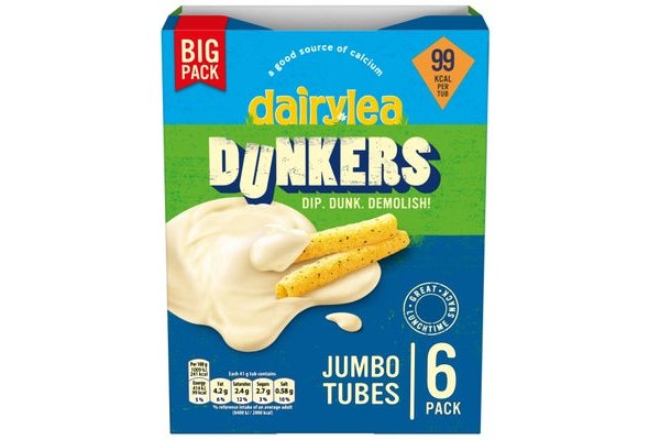 Dairylea Dunkers Jumbo Tubes Cheese Snacks 6 Pack 45g