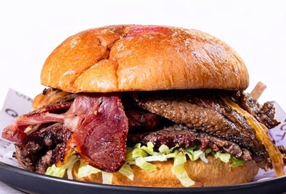 Texas Oak Smoked Brisket Burger