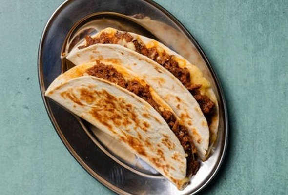 Birria Beef Toasted Tacos