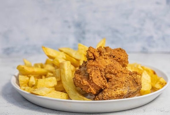 1Pc Southern Fried Chicken & Chips