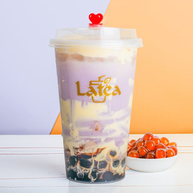 Taro Cheese Cake Boba