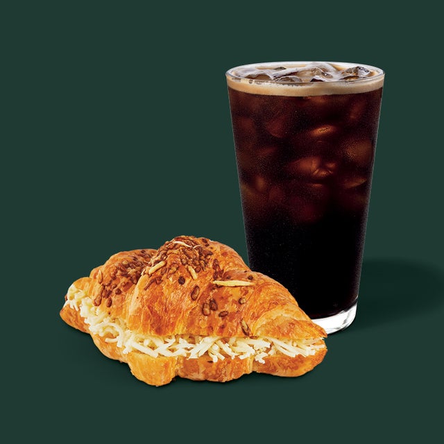Iced Americano & Cheese Croissant