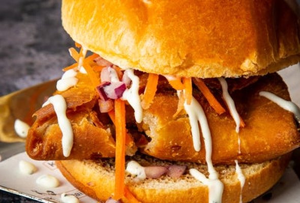 Punjabi Samosa Burger