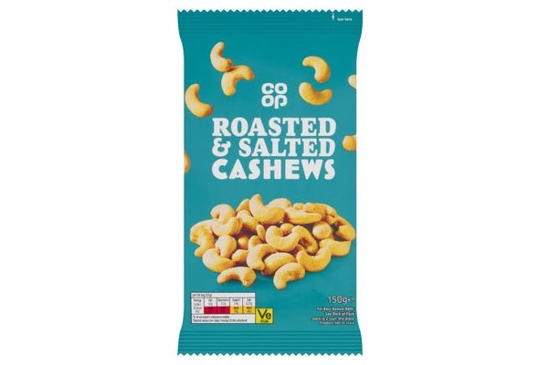 Co-op Roasted & Salted Cashews 150g