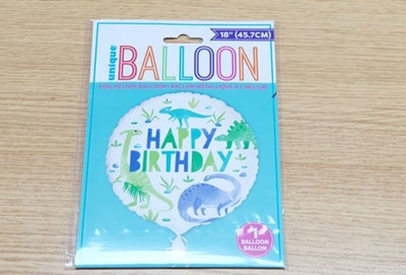 Dinosaur H/P 18" Foil Balloon Including Helium and Weight