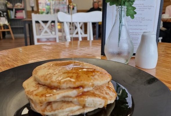 Pancakes and Maple Syrup