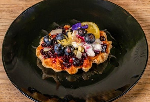 Blueberry bliss waffle