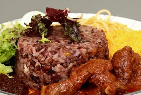 Waakye with Fish