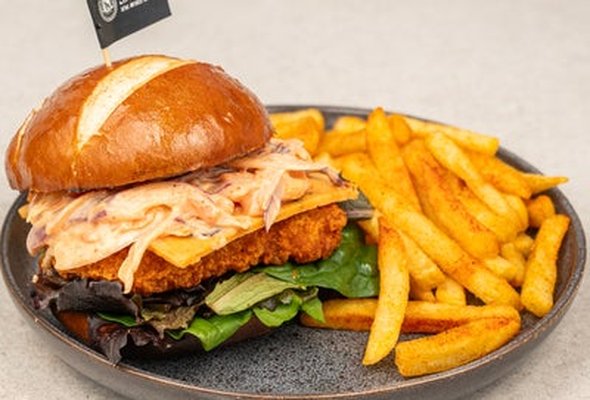Spicy Afra Chicken Burger