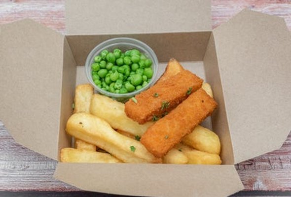 KID Fish fingers, chips/ Mash & Veg