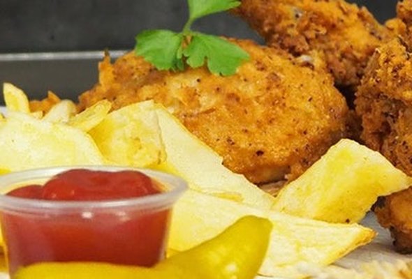 2 Pieces Chicken with chips