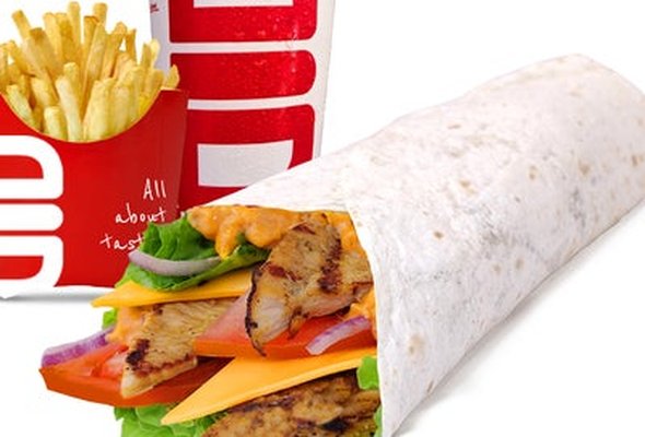 Grilled Chicken Wrap Meal