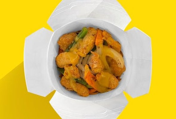 SALT & PEPPER CHICKEN WITH CURRY SAUCE