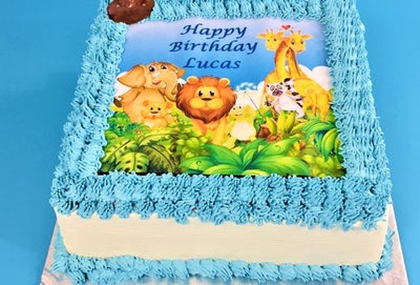Safari Theme Birthday Cake K630