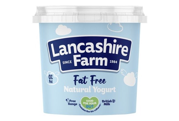 Lancashire Farm Fat Free Natural Yogurt 1kg