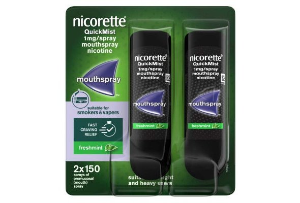 Nicorette Quickmist Mouthspray Freshmint 2 Units Quit Vaping Aid