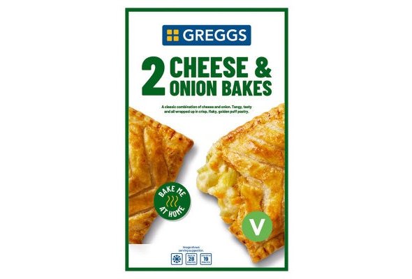 Greggs 2 Cheese & Onion Bakes 288g
